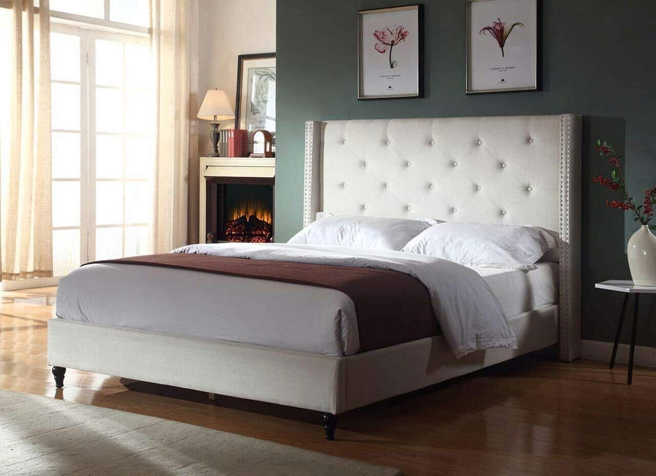 Rosevera Angelo Tufted Upholstered Panel/Platform Bed - Image 2