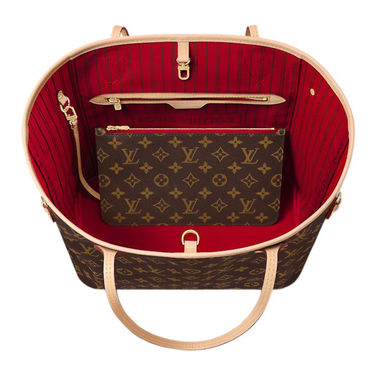 Louis Vuitton Neverfull MM Monogram Canvas Tote Bag - Image 4