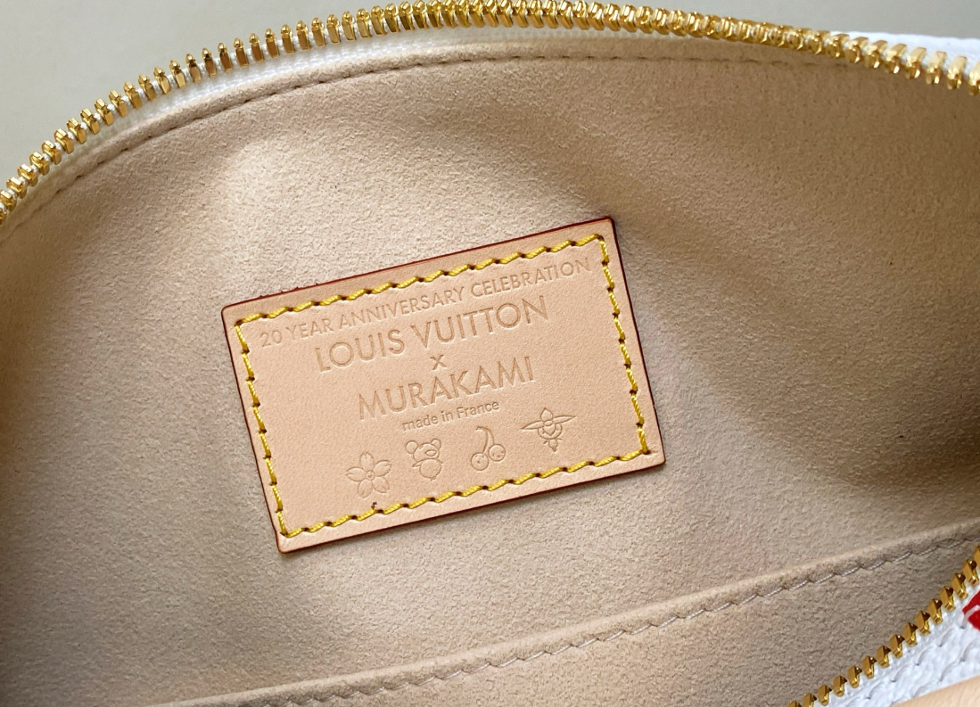 Louis Vuitton x Takashi Murakami Speedy Bandoulière 25 White Monogram Canvas Bag - Image 4