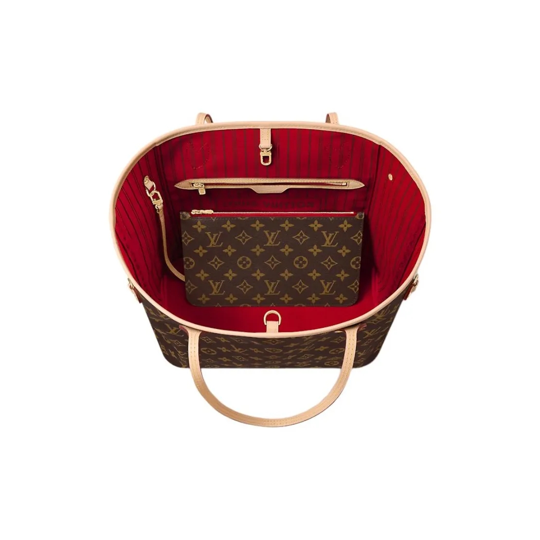 Louis Vuitton Neverfull MM Monogram Canvas Tote Bag - Image 5